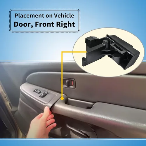 Vista 4 de GMT800 Soporte de reposabrazos para puerta de pasajero compatible con GM Chevrolet y GMC 1999, 2000, 2001, 2002, 2003, 2004, 2005, 2006 Door Arm