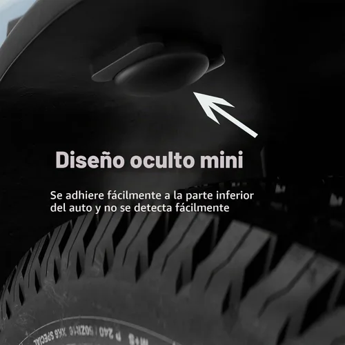 Vista 3 de Mini rastreador GPS para vehículos sin tarifa mensual, rastreador de automóvil GPS, rastreador de automóvil oculto con funda magnética, rastreador