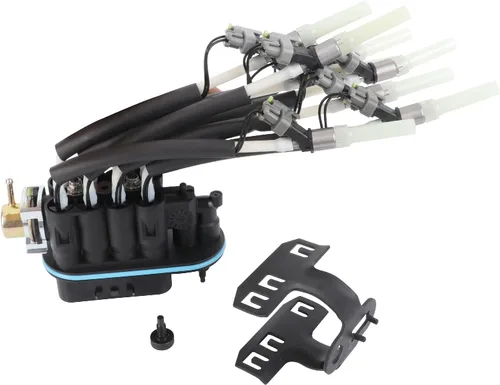 Vista 8 de Inyector Spider de Combustible de 6 Cilindros con Soporte, Kit de Inyector de Combustible Compatible con Chevy GMC Pickup 4.3L Reemplazo #FJ503