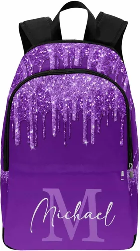 Vista 40 de MyPupSocks Mochila escolar personalizada con nombre personalizado mochila unisex, Multi 00, Personalizado