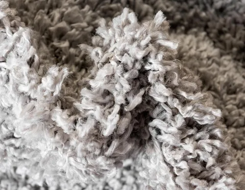 Vista 124 de Unique Loom Colección Davos Shag - Alfombra Lino