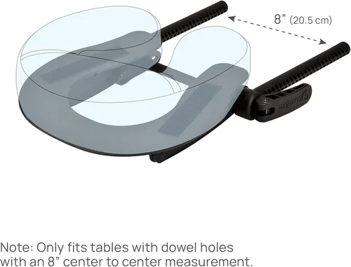 Vista 6 de EarthLite Caballete para Cama de Masaje con Apoyacabeza Ajustable Deluxe - Plataforma de Apoyacabeza Completamente Ajustable y Duradera para Sillas