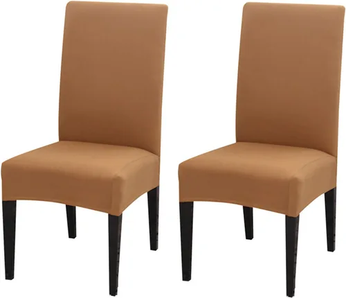 Vista 46 de Dimatic Paquete de 2 fundas elásticas de licra para sillas de comedor, extraíbles y lavables, fundas protectoras para sillas de comedor, cocina