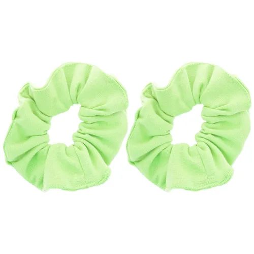 Vista 25 de Set of 2 Large Solid Scrunchies (Beige)