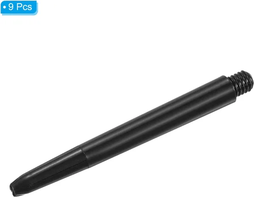 Vista 3 de PATIKIL Eje de dardo, tallos de dardos de plástico, accesorios de dardos para punta de acero Negro