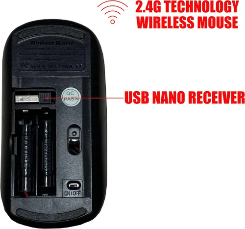 Vista 3 de Ratón inalámbrico 2.4G con diseño de patrón lindo para todos los ordenadores portátiles y ordenadores de sobremesa con nano receptor, mono amarillo