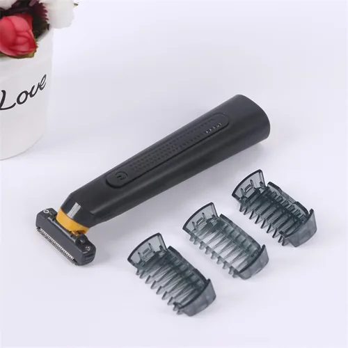 Vista 8 de Afeitadoras de papel de aluminio para hombre, afeitadora eléctrica híbrida y recortadora de barba para hombres con peine facial 4 en 1 y kit