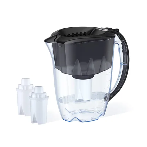 Vista 10 de AQUAPHOR - Jarra con filtro de agua ideal de 7 tazas con 1 filtro B15 - Negro