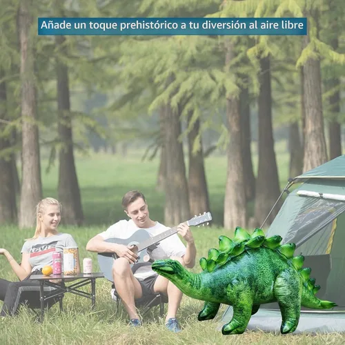 Vista 5 de Jet Creations - Estegosaurio inflable, 46 pulgadas de largo, dinosaurio realista