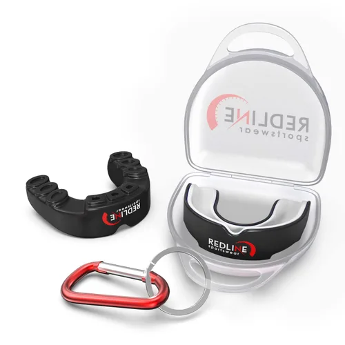 Vista 8 de Protector bucal Redline Sportswear con estuche ventilado - Protección para todos los deportes de contacto, Azul