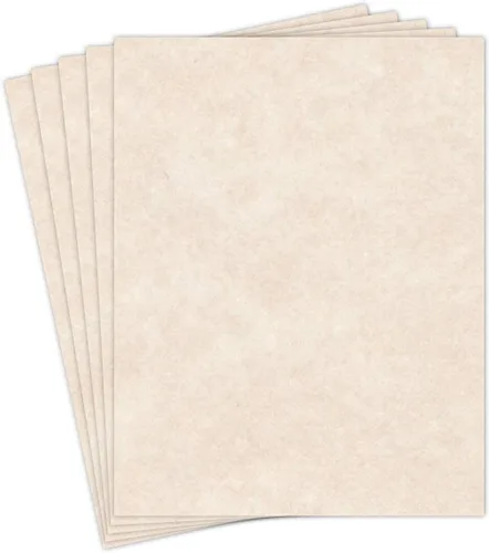 Vista 11 de Papel de cartulina reciclada pergamino envejecido, ideal para artes y manualidades, invitaciones, menús de restaurantes, tarjetas de felicitación