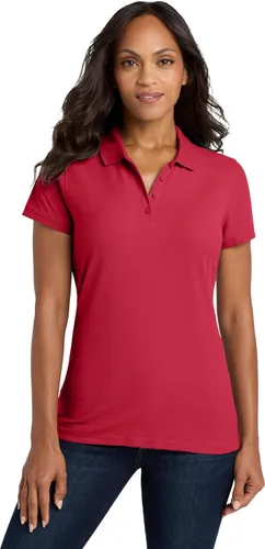 Vista 9 de Port Authority Polo Core Classic Piqué para mujer gris gusty
