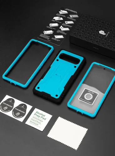 Vista 7 de Poetic Revolution - Funda para Google Pixel 7A 5G, protector de pantalla integrado funciona con identificación de huellas dactilares, carcasa