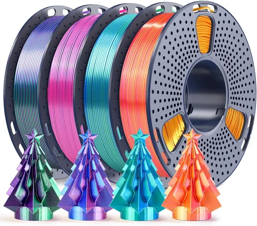 Vista 20 de SUNLU PLA+ 2.0 Filamento 0.07 in, paquete de carrete de 2.2 lbs, filamento de impresora 3D Pla Bundle-1kgx4-2230179