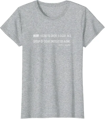 Vista 27 de Herf definition - Camiseta de manga corta, diseño con texto "Cigar Smoker Puff Verb Stogie Habano" Negro