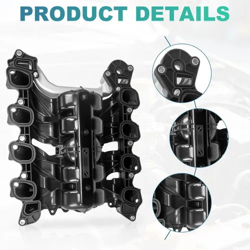 Vista 5 de Colector de admisión de motor con juntas compatible con Ford E-150 2010-2014 para Ford F-150 2010 2011 2012 2013 2014 para Ford F-150 2009 2010