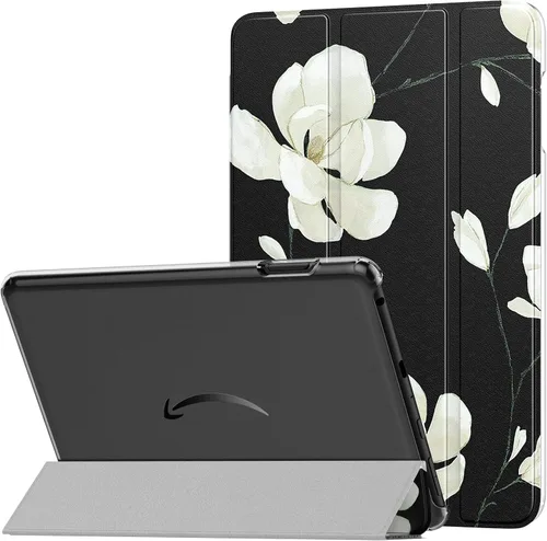 Vista 13 de MoKo Funda triple con soporte para Kindle Fire HD 8 y 8 Plus de 8 pulgadas, oro rosa for Fire HD 8 12th/ 10th Gen, 2024/2022/2020 Rel,Translucent