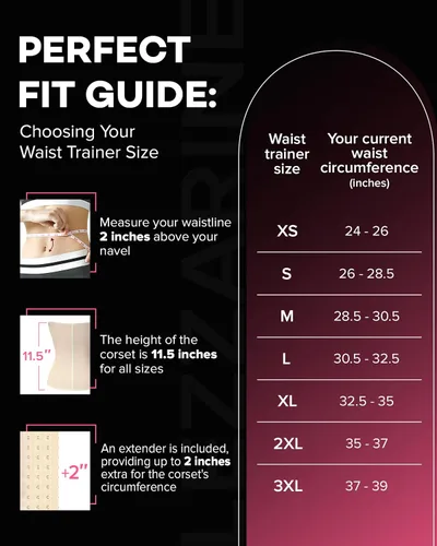 Vista 6 de LEZZARINE Waist Trainer Fajas Colombianas Moldeadoras de Cintura y Abdomen Tummy Control Shapewear Skims strapless shapewear