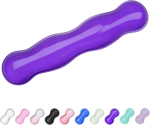 Vista 28 de Reposamuñecas de Gel para Teclado y Ratón, Reposamuñecas para Teclado, Soporte de Muñeca para Ratón, Alivio del Dolor, Toque Fresco, Antideslizante