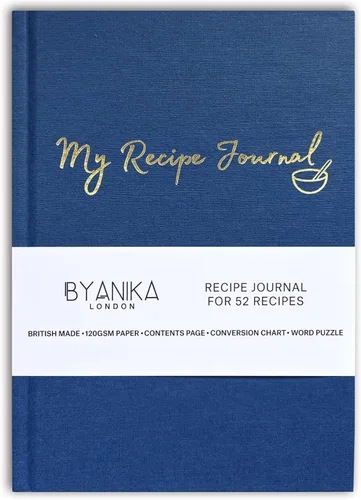 Vista 11 de Libro de recetas en blanco para escribir en tus propias recetas, diario de recetas personales de tapa dura, cuaderno de recetas My Family Cookbook