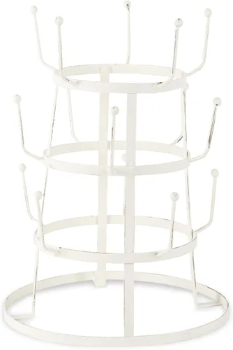 Vista 7 de Home Traditions - Soporte para encimera o despensa de 3 niveles para tazas de café, vasos y tazas