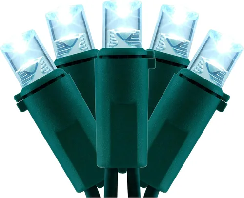 Vista 15 de YULETIME 200 luces LED de Navidad azules de gran angular, 66 pies, cable verde, certificado UL, 0.197 in, juego de luces navideñas (azul) Stay
