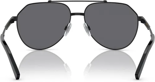 Vista 3 de Dolce & Gabbana DG2288-110681 Gafas de Sol Negras con Gris Polar 2.323 in, Negro
