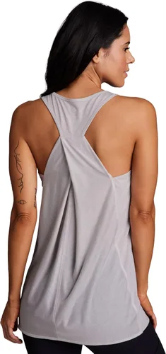 Vista 18 de RBX Active - Camiseta de tirantes para mujer con espalda en T, fluida, para yoga y entrenamiento con detalle de moda Baton Rouge