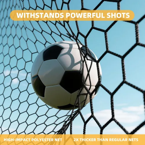 Vista 5 de MR Soccer Goal Target Sheet, Field Net, Professional Shooting Practice Aid