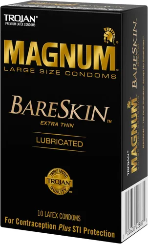 Vista 13 de Trojan Magnum Bareskin - Condones de tamaño grande, 10