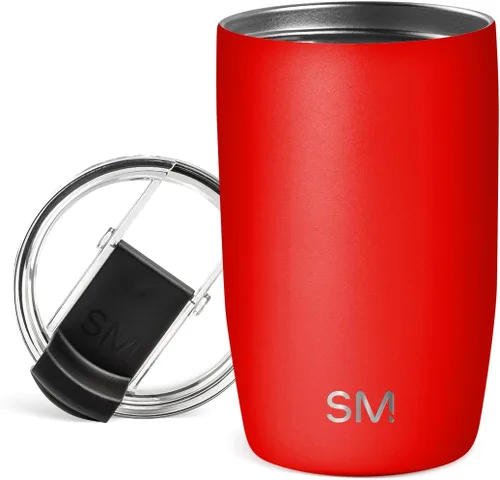 Vista 57 de Simple Modern Taza de café de viaje Tumbler con tapa abatible Reutilizable, aislada, de acero inoxidable, taza de café helado Cold Brew, termo