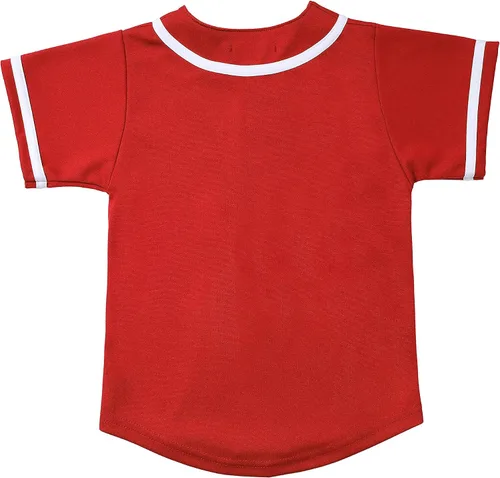 Vista 2 de Hat and Beyond Camisetas de béisbol para niños, con botones, estilo hipster, lisas, hip hop, uniformes