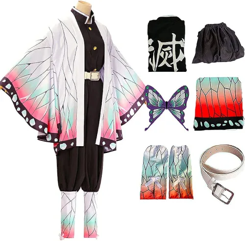 Vista 5 de Disfraz de Kochou para cosplay, kimono, uniforme de juego de rol, conjunto completo