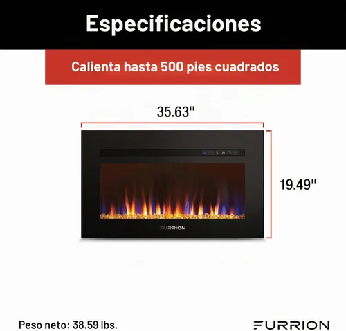 Vista 3 de Chimenea eléctrica