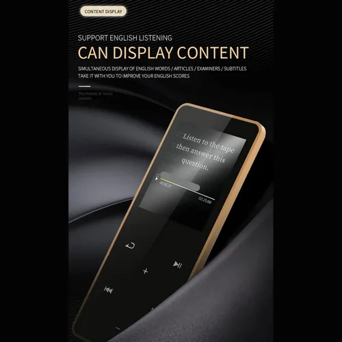 Vista 4 de Jectse Reproductor de MP3 con Bluetooth, reproductor MP3 MP4 Reproductor de música portátil con 1.8 pulgadas, sonido sin pérdidas de alta fidelidad