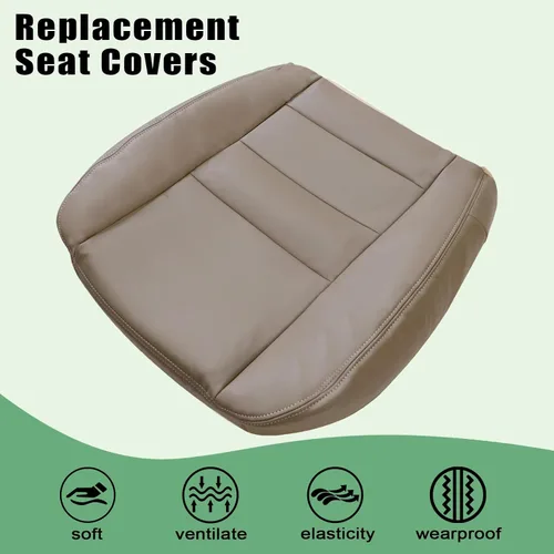 Vista 4 de Priprilod Funda de asiento de repuesto para parte inferior del lado del conductor, color bronceado, compatible con Ford F250 F350 Super Duty Lariat