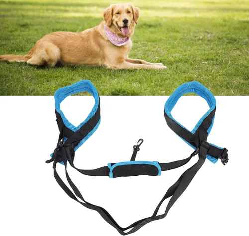 Vista 3 de Rodillera para perro, soporte de pierna ajustable para acelerar la recuperación, soporte cómodo para las piernas traseras del perro, soporte cómodo