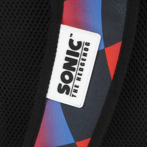 Vista 6 de Bioworld Sonic The Hedgehog Sonic & Shadow Mochila negra para adultos de 18.5 pulgadas