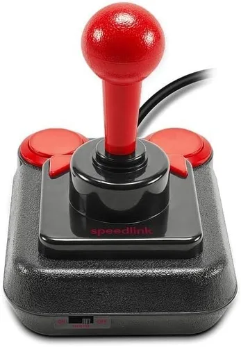 Vista 7 de SPEEDLINK SL-650212-BKRD Competition PRO EXTRA USB Joystick - Edición de aniversario, Retro-Arcade-Stick, Schwarz-rot
