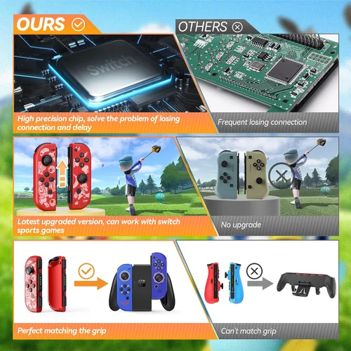 Vista 5 de uscoreek Wirelss controller for nintendo