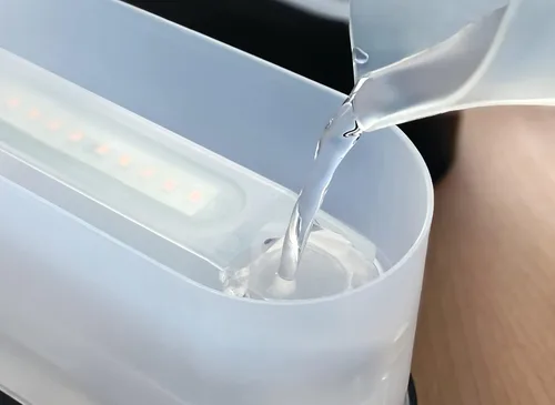 Vista 4 de Humidy Flame by HY-IMPACT Humidificador sin ruido, difusor de aire para el hogar y la oficina, difusor de aroma portátil, ideal para yoga
