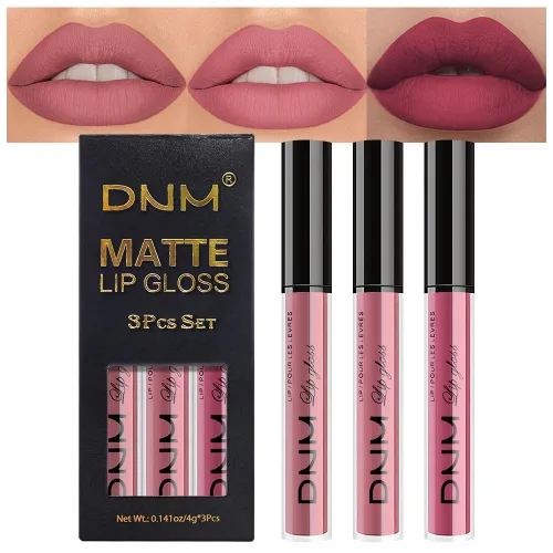 Vista 22 de AMY'S DIARY Juego de 3 Lápices Labiales Líquidos Mate Rojo Brillante, Tinte de Labios de Larga Duración 24 Horas Impermeable, Juego de Regalo de 05