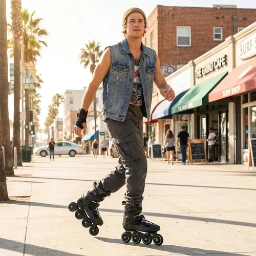 Vista 9 de Patines en línea para hombres y mujeres, patines de rendimiento para mujeres y hombres, patines profesionales para unisex, para exteriores e