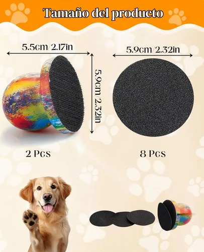 Vista 2 de Lima de uñas para perro, 2 piezas de madera suave de fácil agarre para mascotas limadora de uñas para gatos y perros