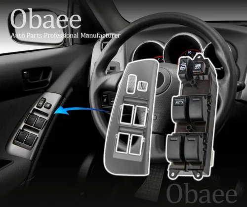 Vista 6 de Boteo de interruptor de ventana eléctrica Obaee y panel de interruptor de puerta, compatible con 2003 2004 2005 2006 2007 2008 Toyota Matrix