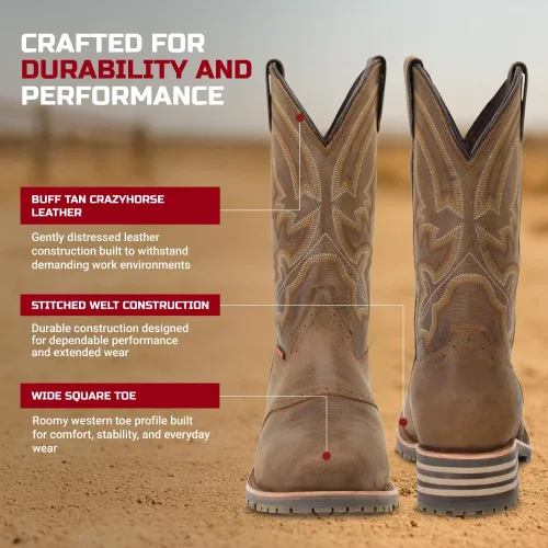Vista 5 de DOUBLE-H Jeyden Waterproof Western Boots for Men