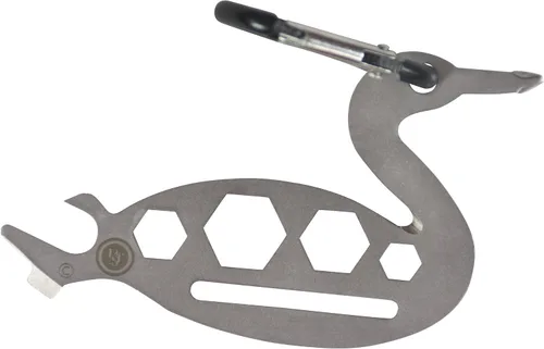 Vista 19 de UST Tool-a-Long - Mosquetones multiherramienta con construcción duradera y compacta de acero inoxidable para senderismo, kayak, campamento, viajes