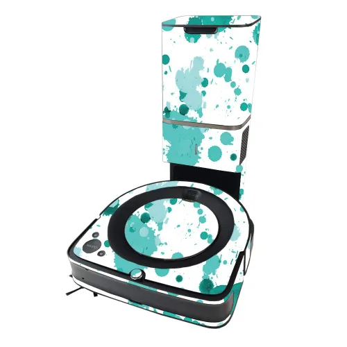 Vista 6 de MIGHTY SKINS MightySkins Skin compatible con iRobot Roomba s9+ Vacuum - Negro abstracto Funda protectora y única de vinilo Fácil de aplicar