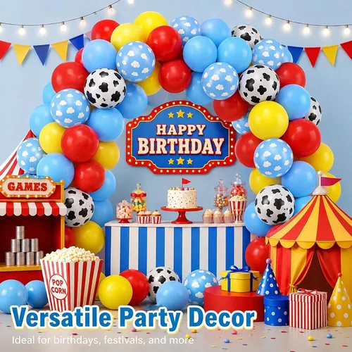 Vista 7 de Globos de color de juguete - Globos de color rojo, azul y amarillo con Rojo Azul Amarillo