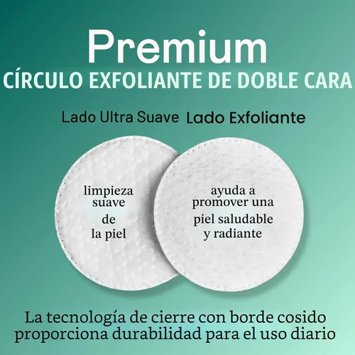 Vista 6 de Swisspers - Círculos exfoliantes premium de algodón – 80 unidades (paquete de 3) – 100% algodón puro, almohadillas de superficie de doble cara